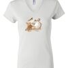 Women's Short Sleeve V-Neck T-Shirt Thumbnail